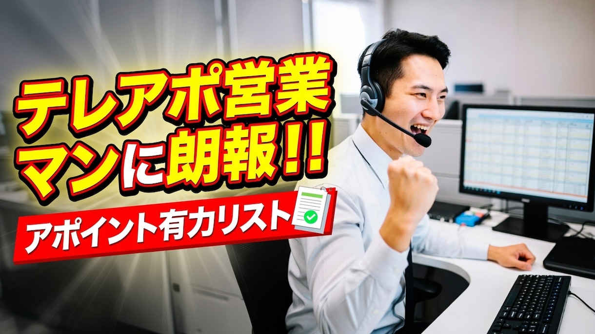 アポが取れやすい求人企業のテレアポリスト作ります 無駄な架電からさよならしませんか？？？？ イメージ1