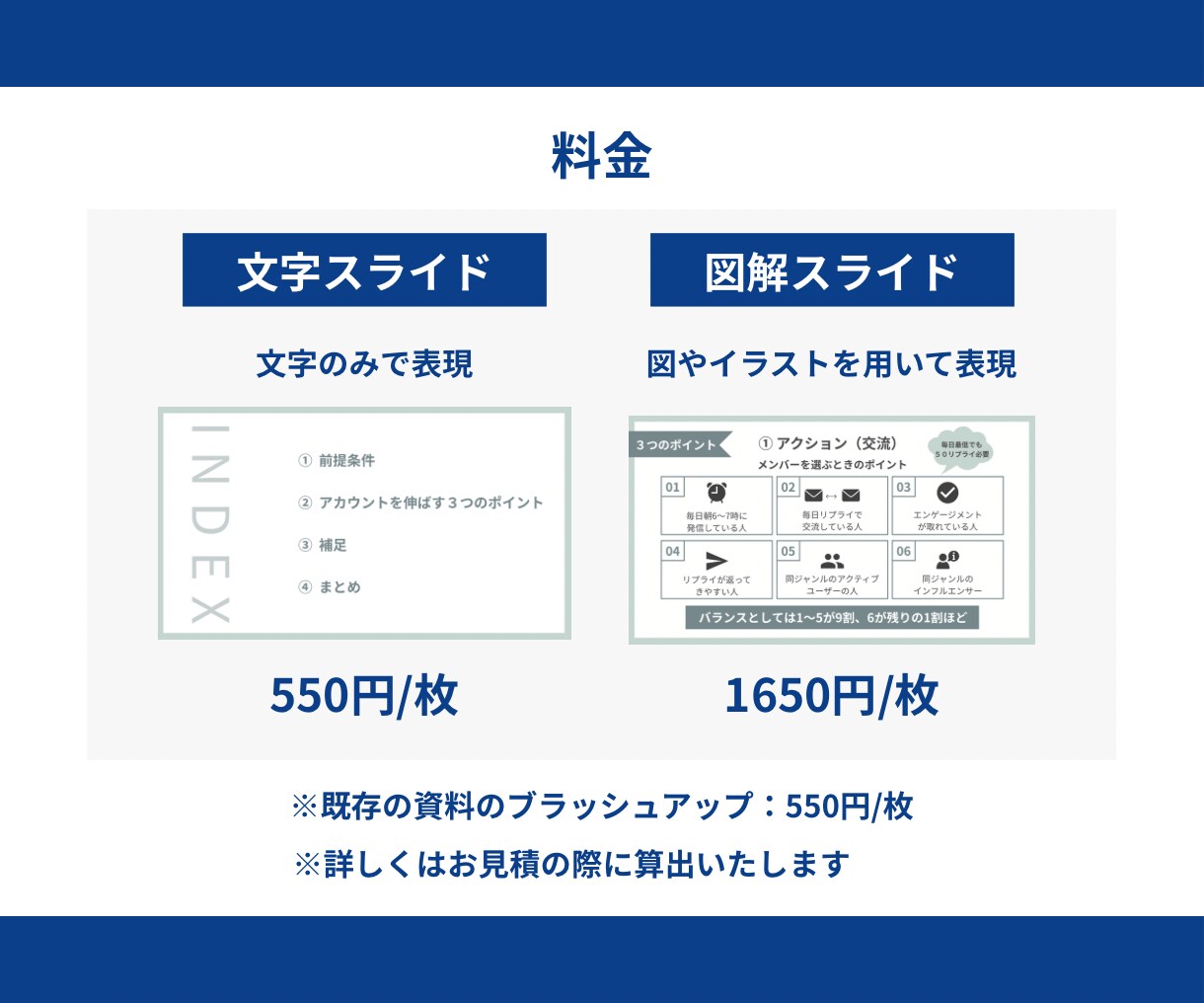 伝わるスライド資料を作成します 図解やデザインで整えたセミナー資料・プレゼン資料を作成します イメージ3