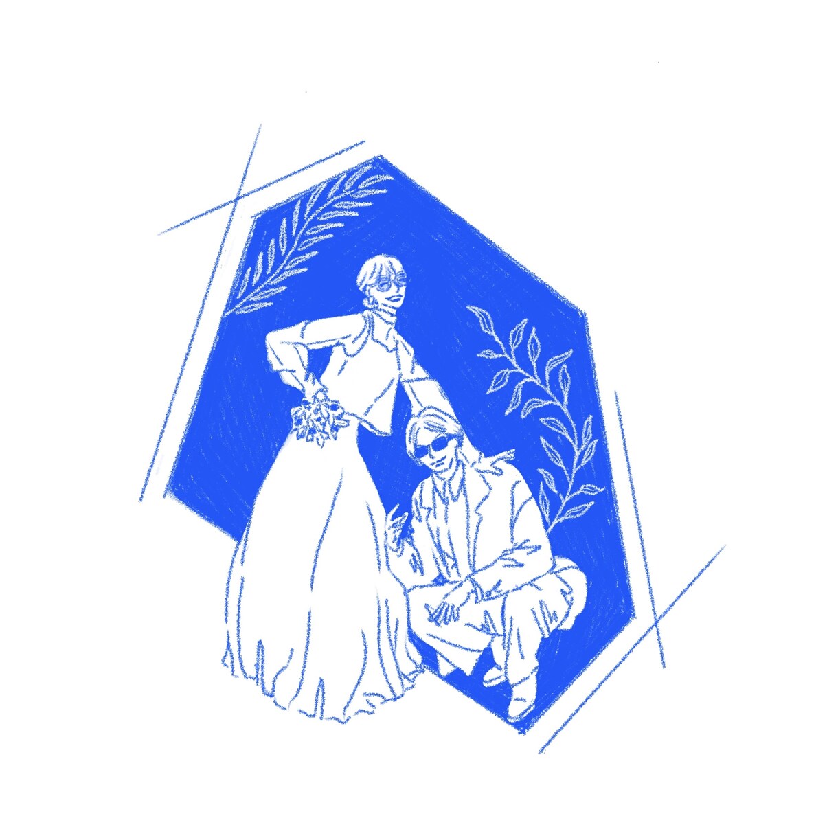 シンプルでお洒落なイラストを作成します 元デザイナーなのでバランスを見て制作してます！文字入れ可能 イメージ6