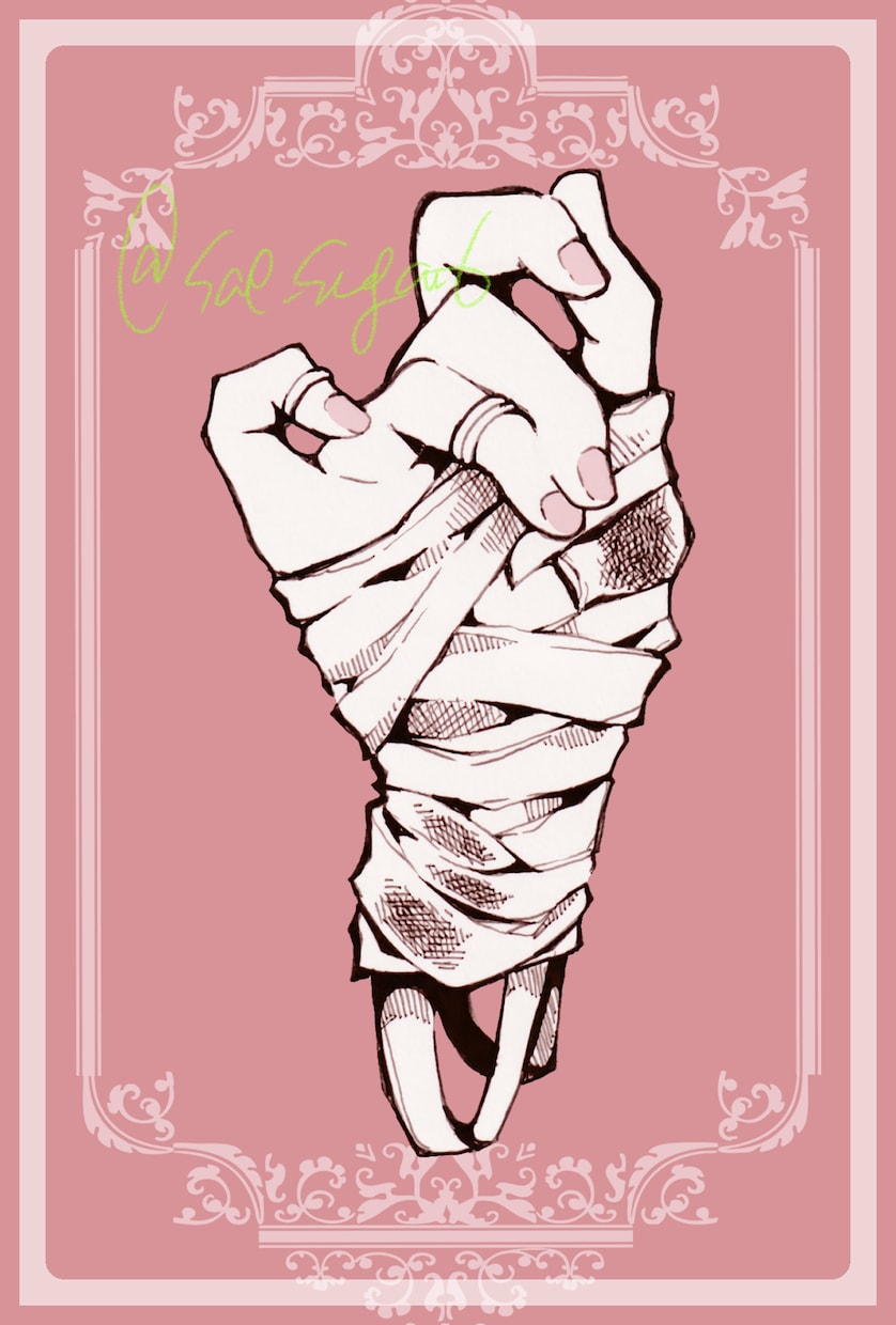 手＋モチーフで退廃的なイラストを描きます 手とお好きなモチーフを組み合わせて一枚絵イラストに！ イメージ2