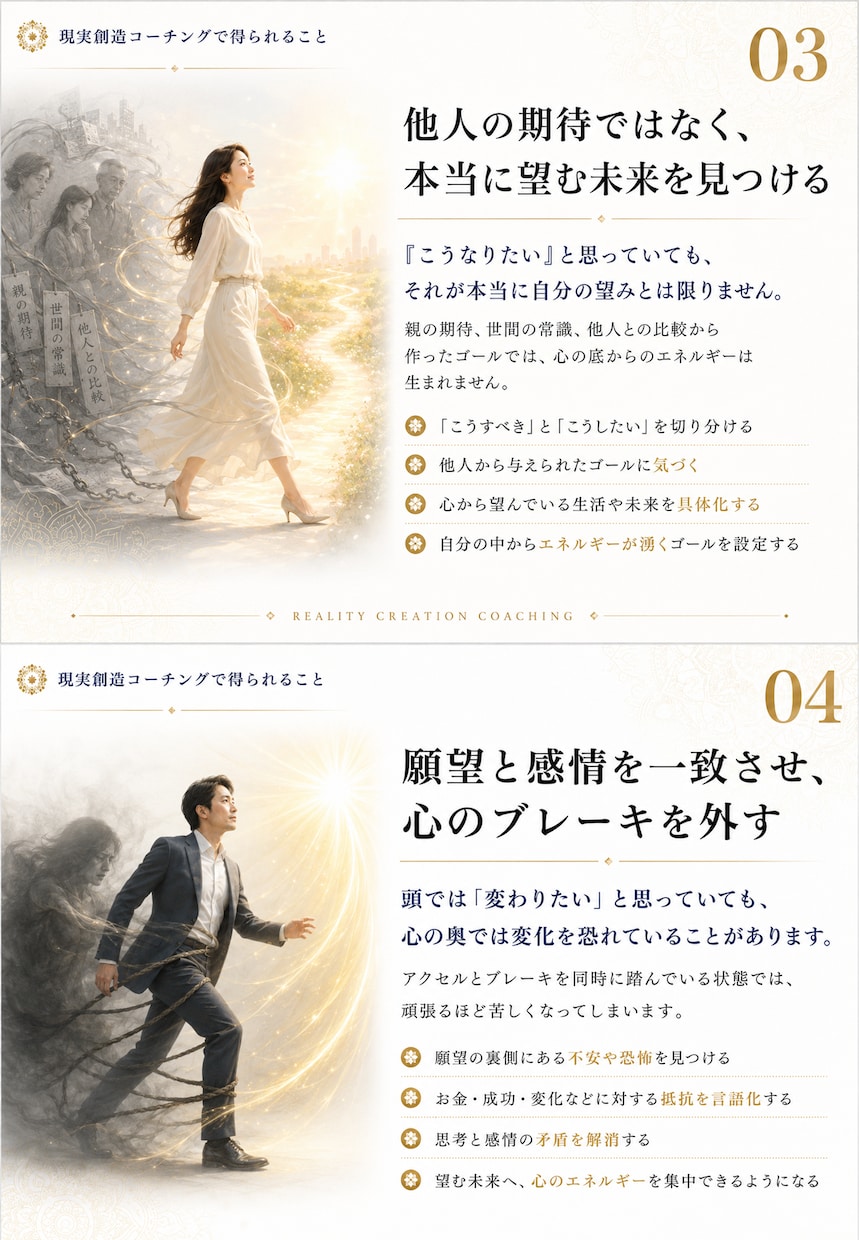 あなたの潜在意識を書き換えるコーチングをします 新しいゴール、セルフイメージを獲得する現実創造コーチング イメージ6
