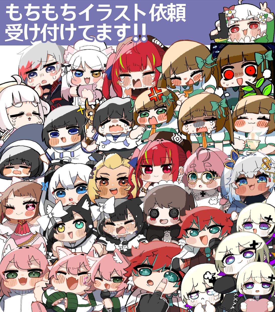 商用OK！可愛いちびキャライラスト描きます >>通常料金内で商用利用・二次利用可能<< イメージ1