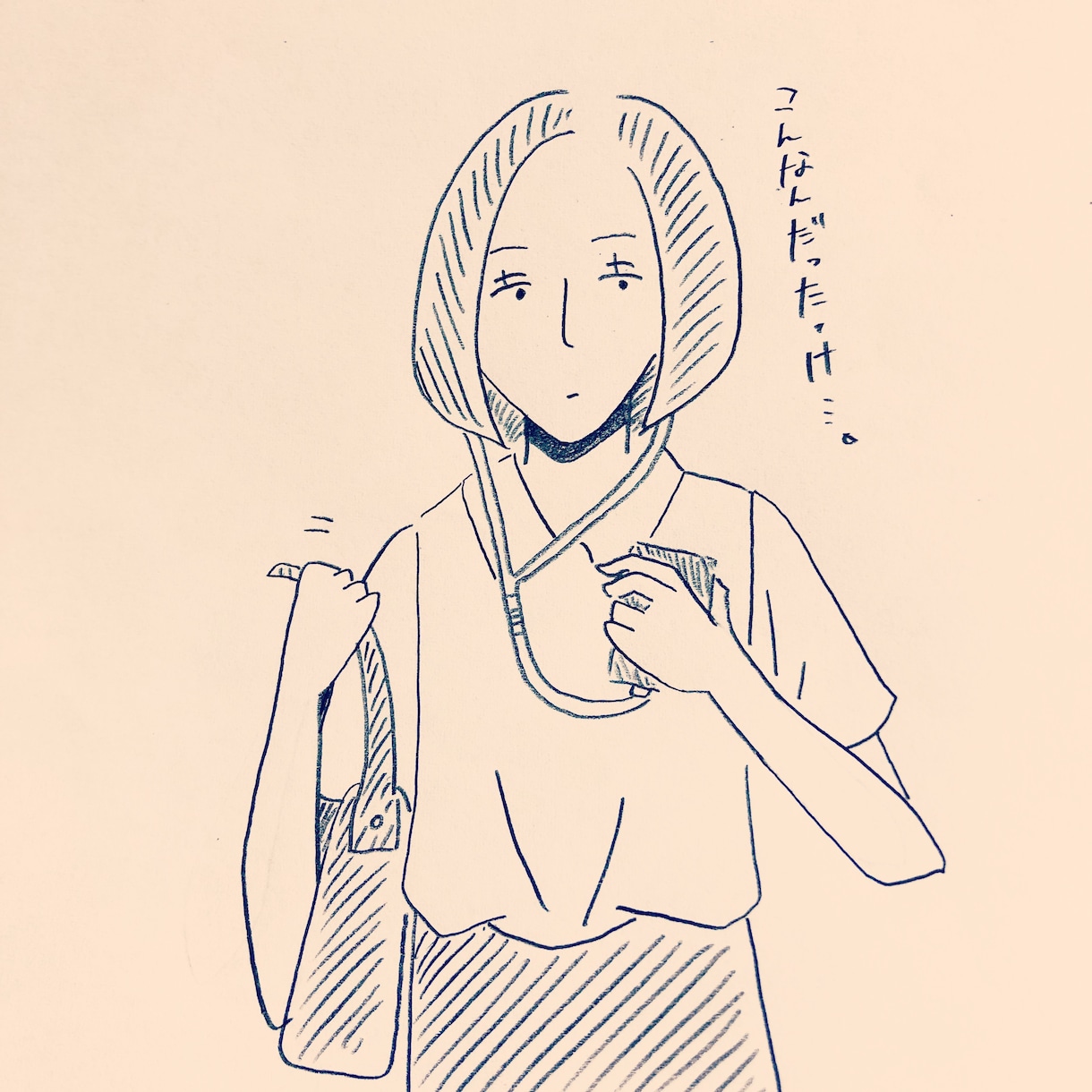 白黒ですがかわいい絵描きます 似顔絵、女の子のイラストおまかせ イメージ4