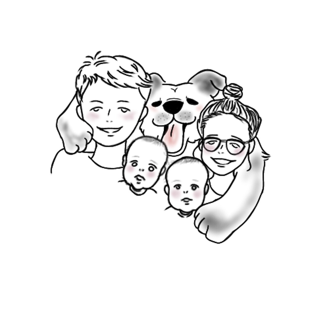 あなたのアイコンお描きします ほんわか似顔絵やペットの絵アイコンにしませんか? イメージ1