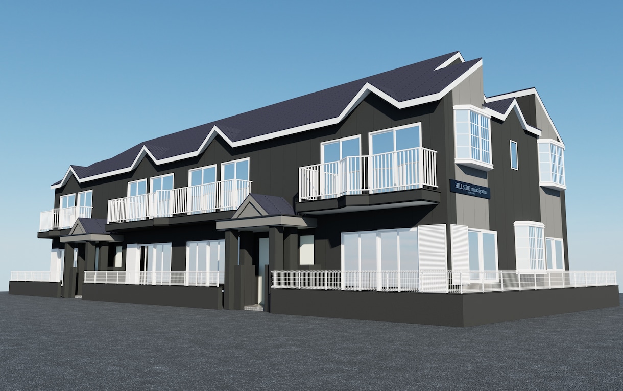 お打合せに適した3D外観パースを建築士が制作します 二級建築士が図面から寸法どおりの外観3Dパースを作成 イメージ6