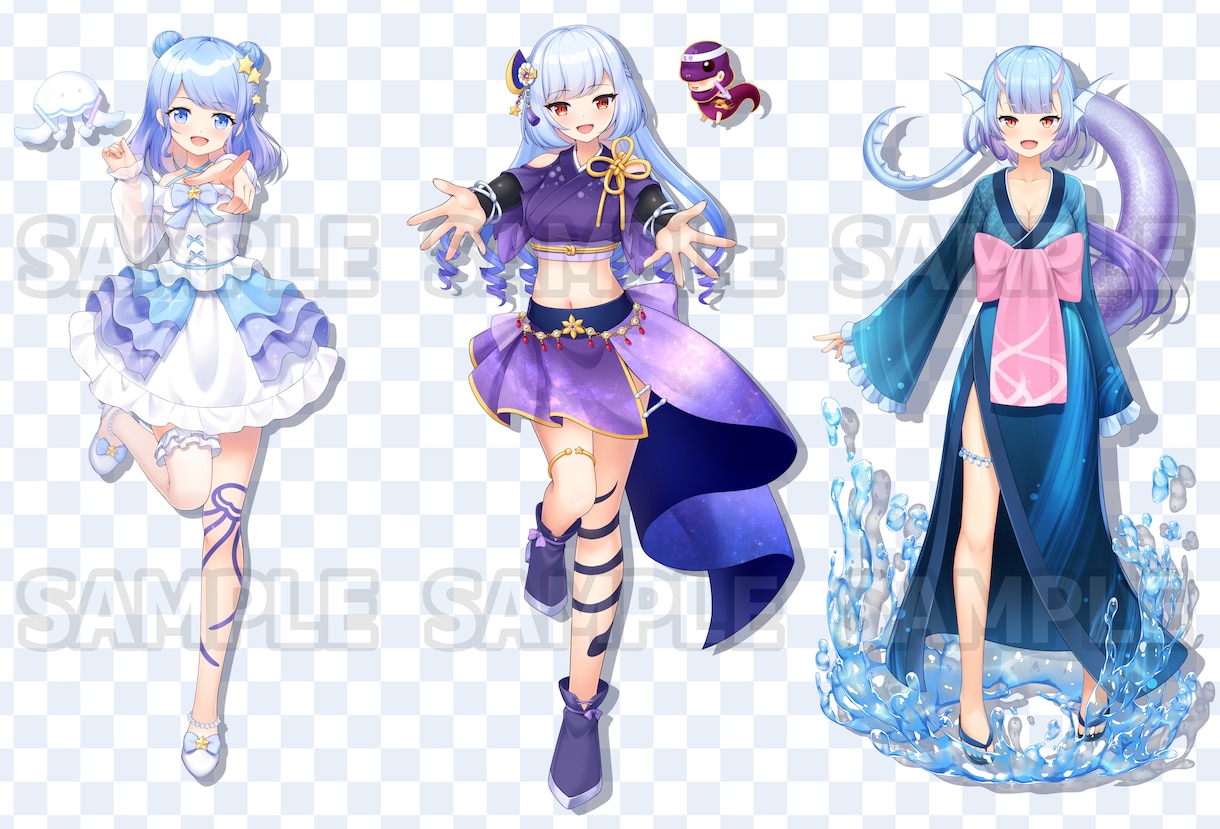 可愛いイラスト、立ち絵など描かせていただきます 依頼が初めての方でもお気軽にご相談ください！ イメージ4