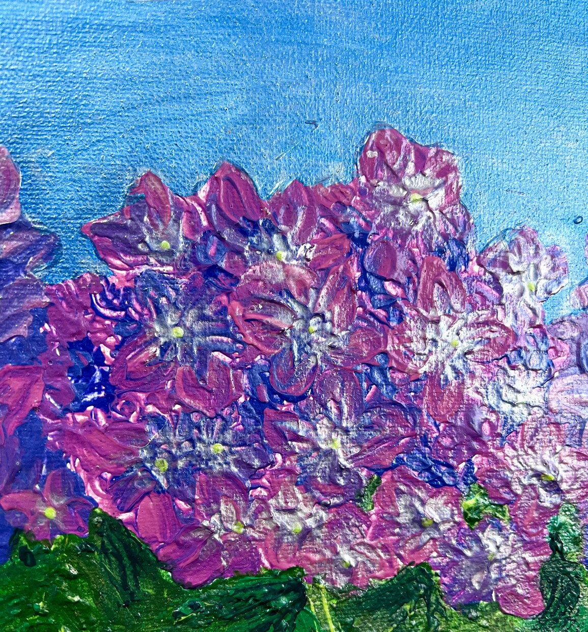 毎月、何が届くか楽しみなお花のアートをお届けします 15×15cm、手描きのアクリル画の原画配送します。 イメージ3