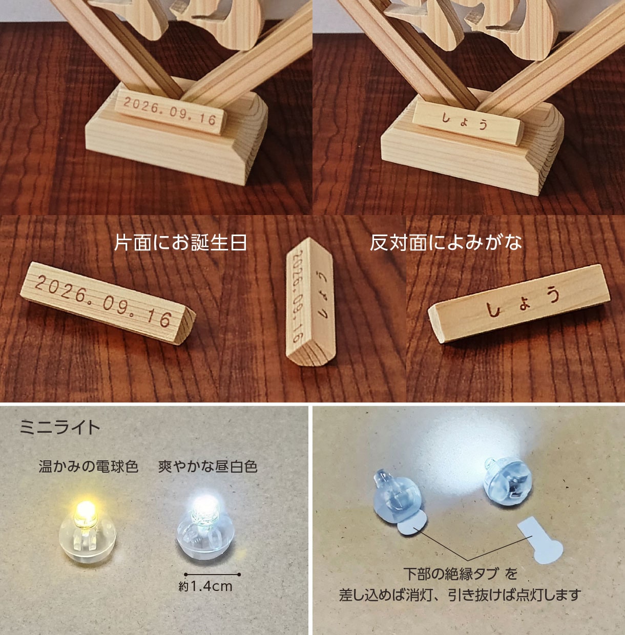命名書の新しいカタチ・立体切文字命名書を製作します 【期間限定／半額セール中】12,000円→ 6,000円 イメージ7