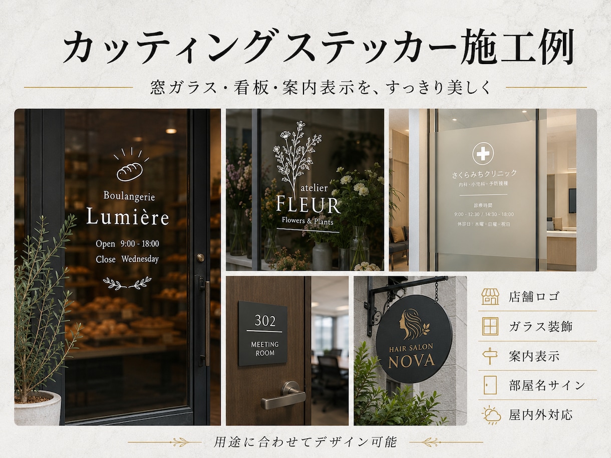 オリジナルのカッティングステッカー作ります AIデータをお持ちならデータ作成費0円。画像1枚からでもok イメージ10
