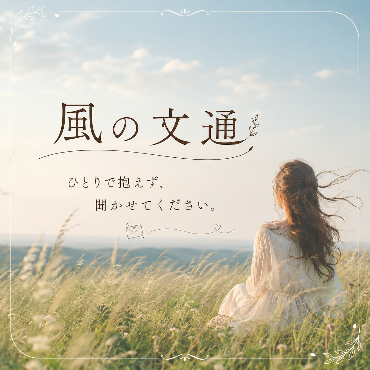 お手紙のように心を込めてお返事します ひとりで抱えず、お話ししませんか。 イメージ1