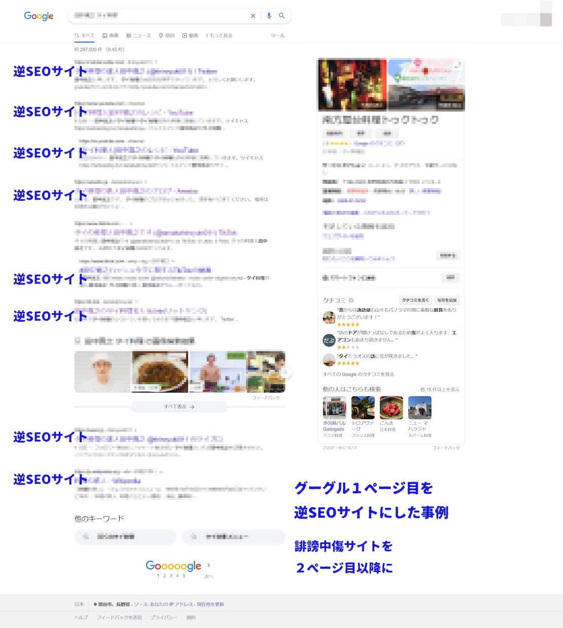 誹謗中傷・風評被害・逆SEOサジェスト対策します 逆SEO対策しサジェスト削除をします[個人名化] イメージ4