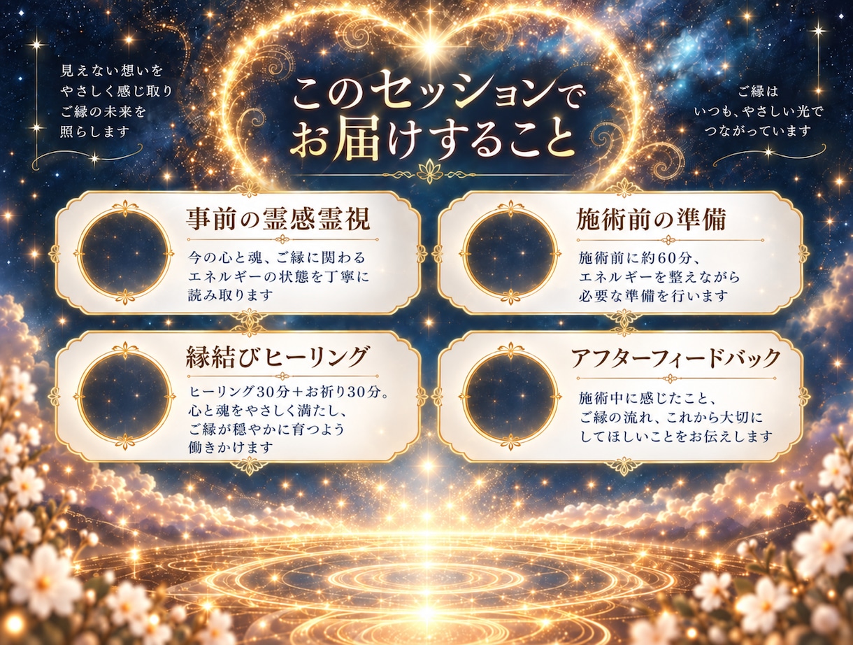 大切な人とのご縁を育み❀縁結びヒーリングします 心と魂をやさしくほどき、大切なご縁が育つ流れを支えます❀ イメージ3