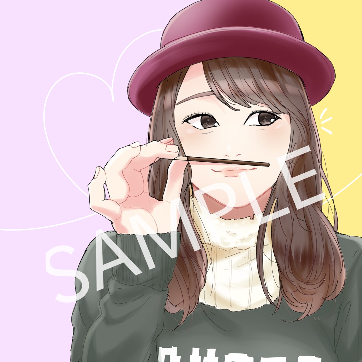 そっくりの可愛い似顔絵アイコン描きます あなたやご友人、ご家族を可愛らしくキャラ化します！ イメージ2