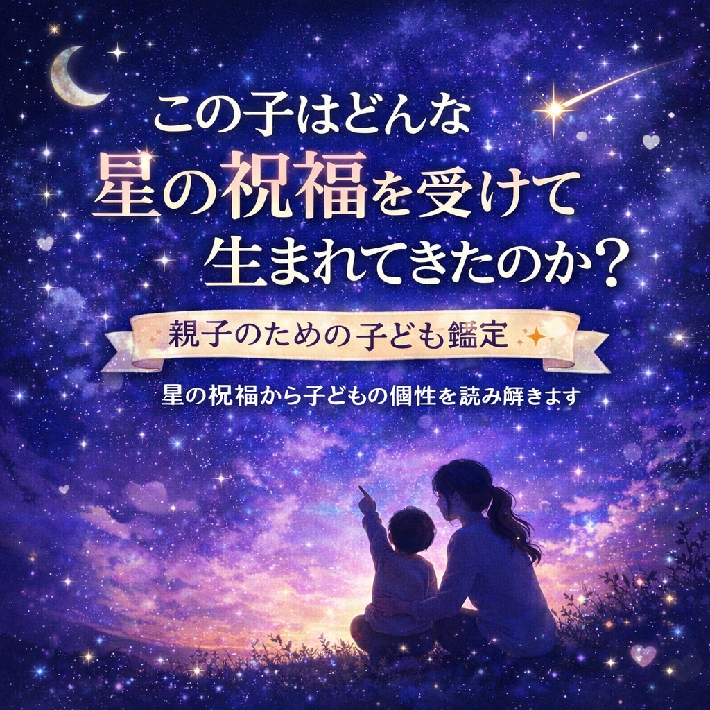 この子が生まれてきた時の星の祝福を鑑定します この子はどんな星の祝福を受けて生まれてきたのか？個性を知る イメージ1
