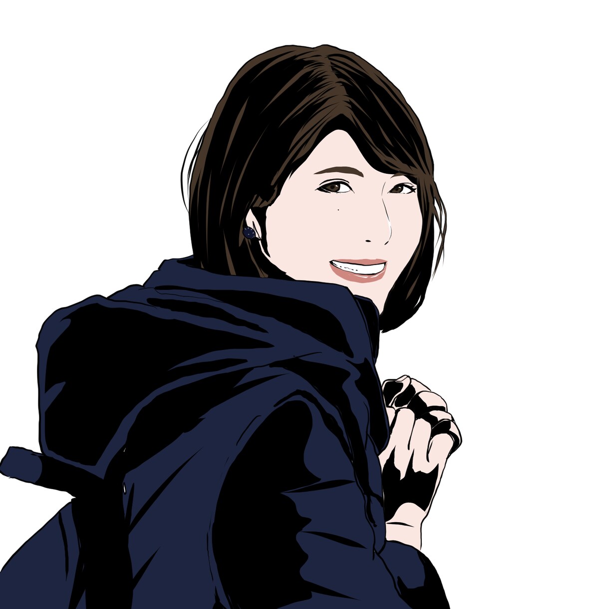 一枚の人物写真からアメコミ風の似顔絵描きます シンプルで使いやすいイラストが欲しい方へ イメージ1