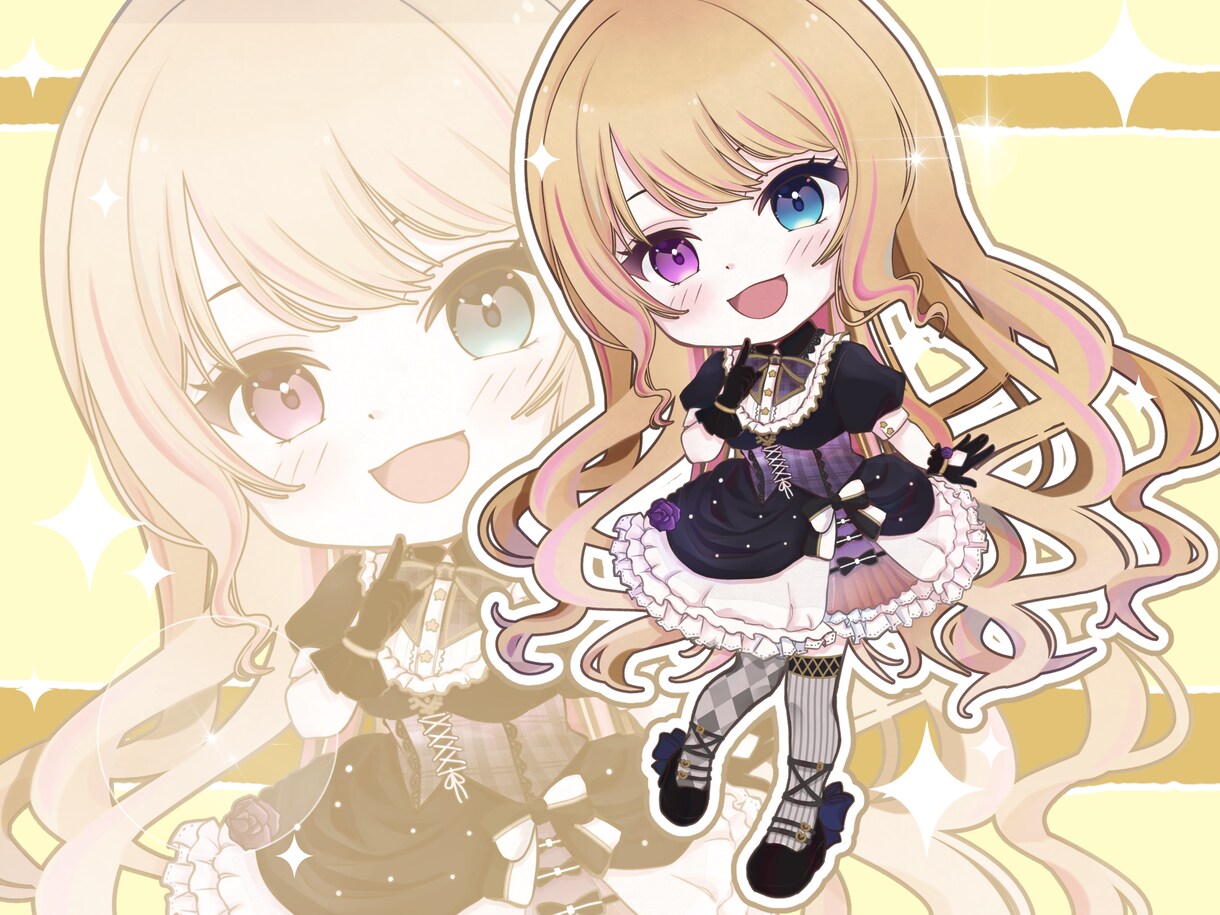 ぷにっとかわいいミニキャラ全身描きます ぷにっとかわいいデフォルメイラスト イメージ8