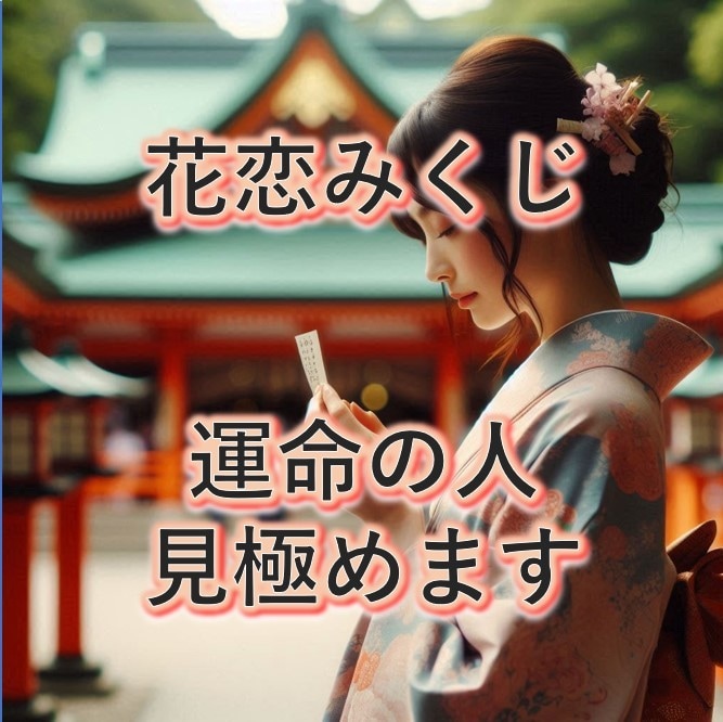 オリジナル♡花恋みくじ♡であなたの恋愛を助けます おみくじで運命のお相手か分かり、アドバイスも致します イメージ1