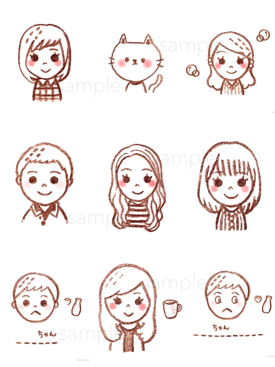 デフォルメ✩可愛いイラスト✩描きます 基本は一発描きです！ペットも描けます˙ᴥ˙ イメージ7