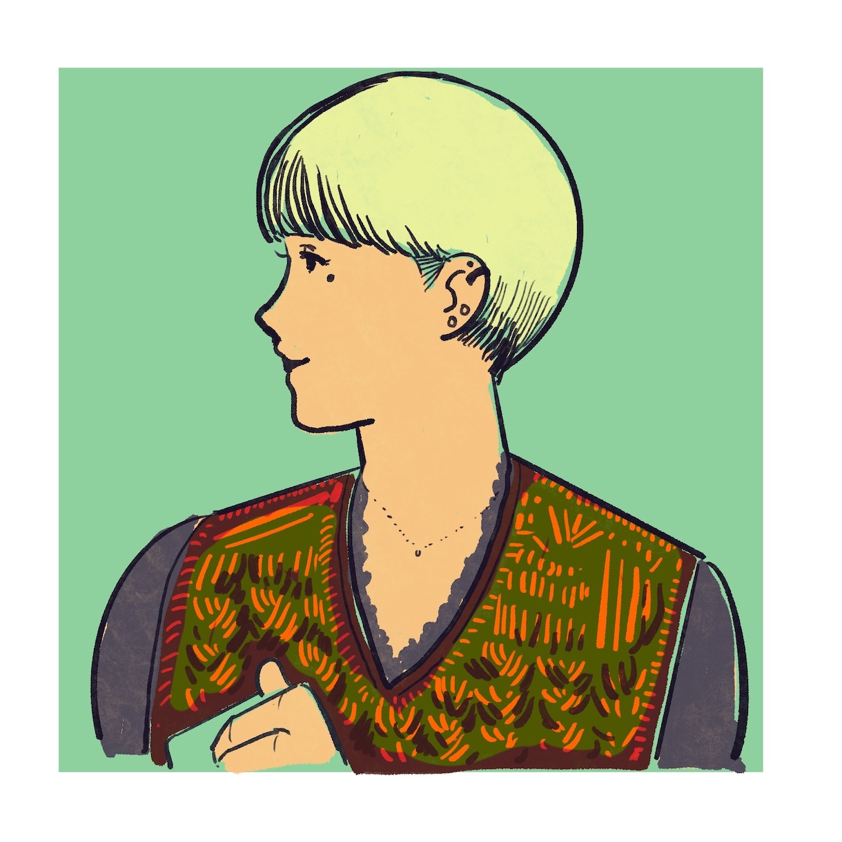 あなたのSNSアイコン描きます シンプルだけど個性的に！発信用イラストにおすすめ イメージ1