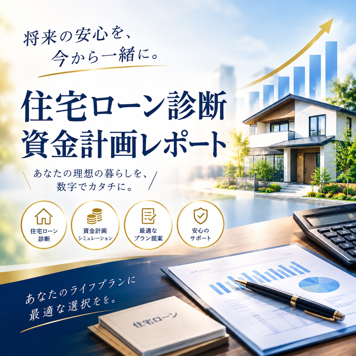 住宅ローンの審査リスクと最適プランを診断します 融資実務のプロが審査の罠を事前回避！将来を見据えた最適診断 イメージ1