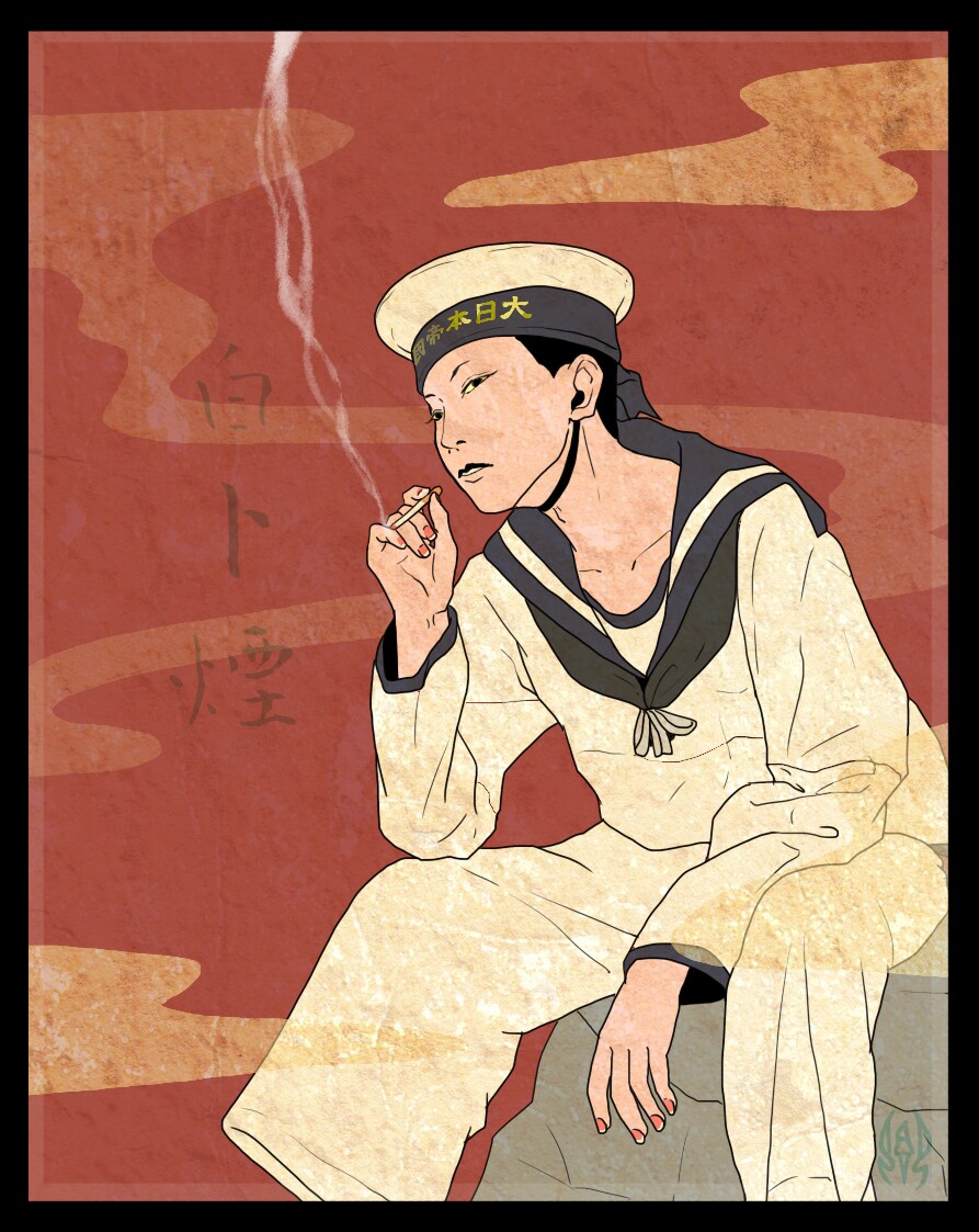 和風イラスト・イラスト御描きします 和風のアイコン・ヘッダー・動画サムネ・その他諸々！ イメージ10