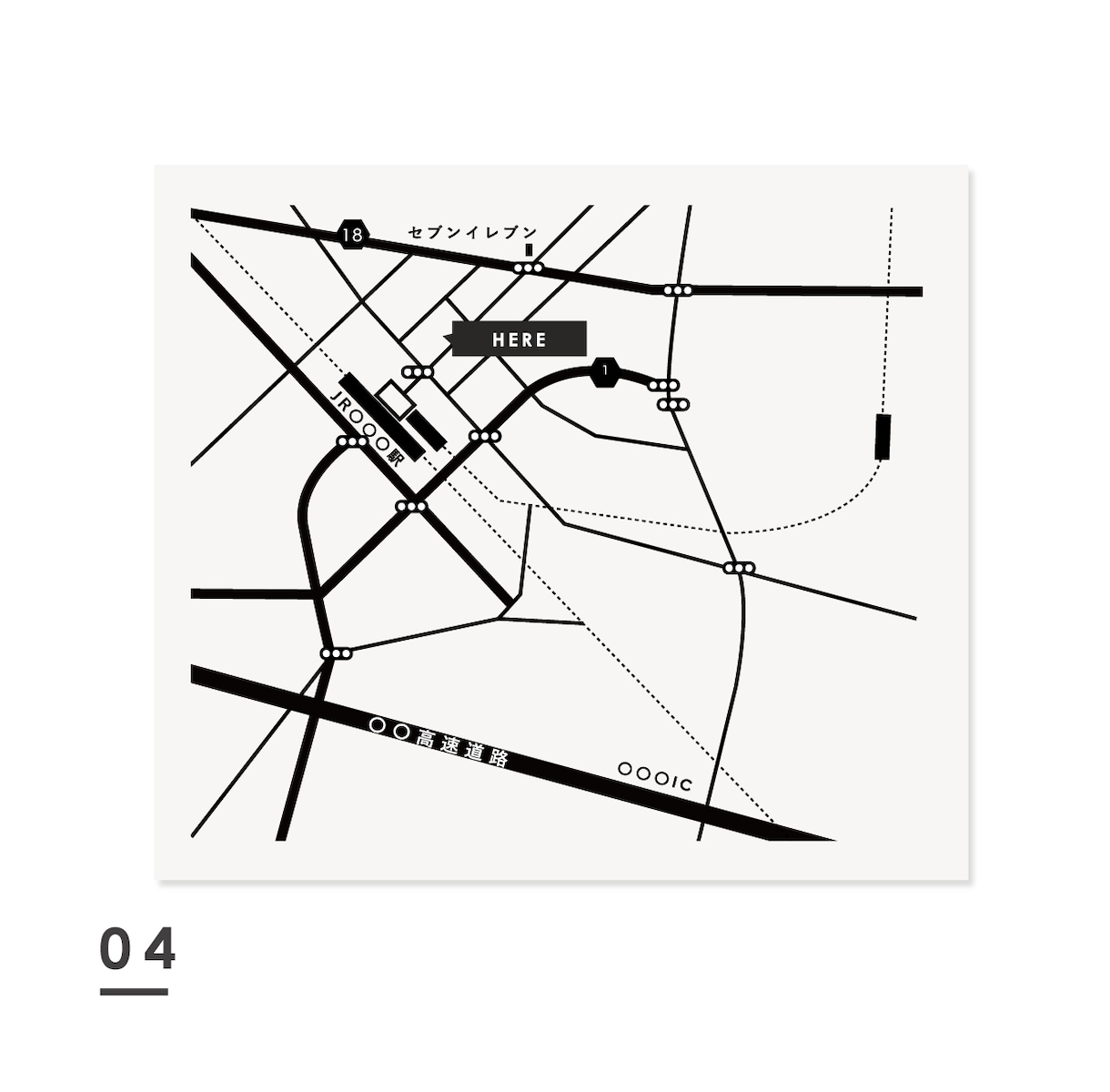 分かりやすいミニマルデザインの地図を作成します ご満足いただけるまで何度でも修正可！DMやホームページに☺︎ イメージ5