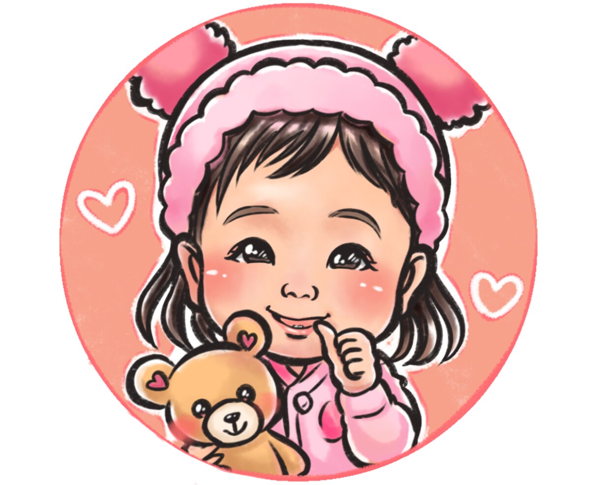 お子様の似顔絵アイコンをお作りします LINEに♡写真ではなく我が子らしい似顔絵アイコンに イメージ6