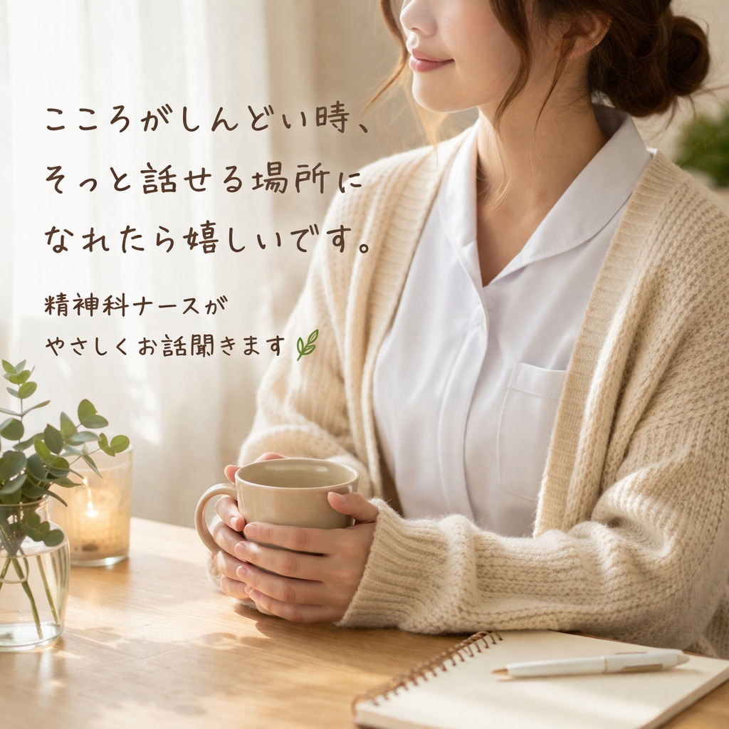 現役精神科ナースがあなたのお悩み聞きます 短時間でもOK!否定せずゆっくりじっくりお話ききます イメージ1