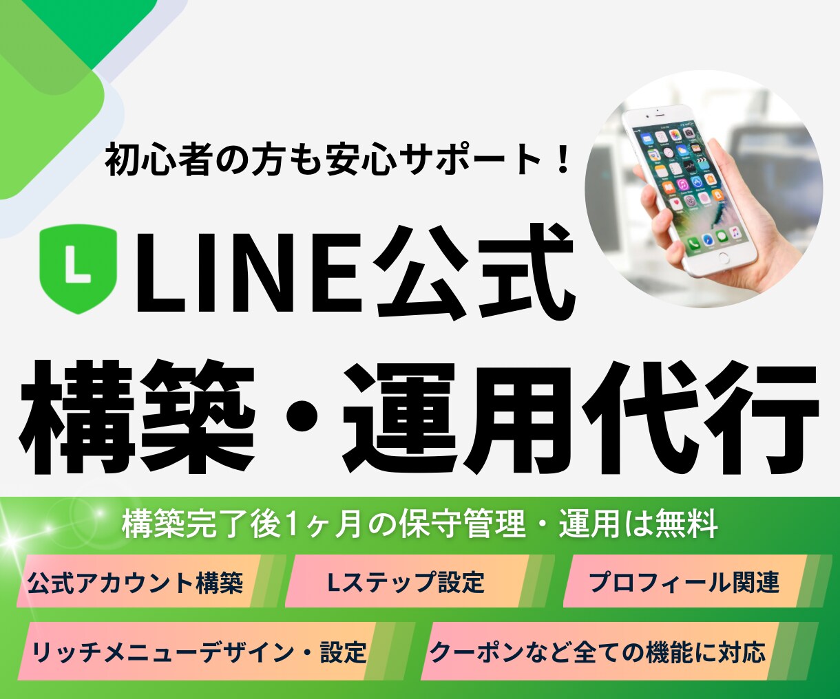 LINE公式アカウントの運用を代行します はじめてでも安心！LINE公式アカウント運用を丁寧にサポート イメージ1