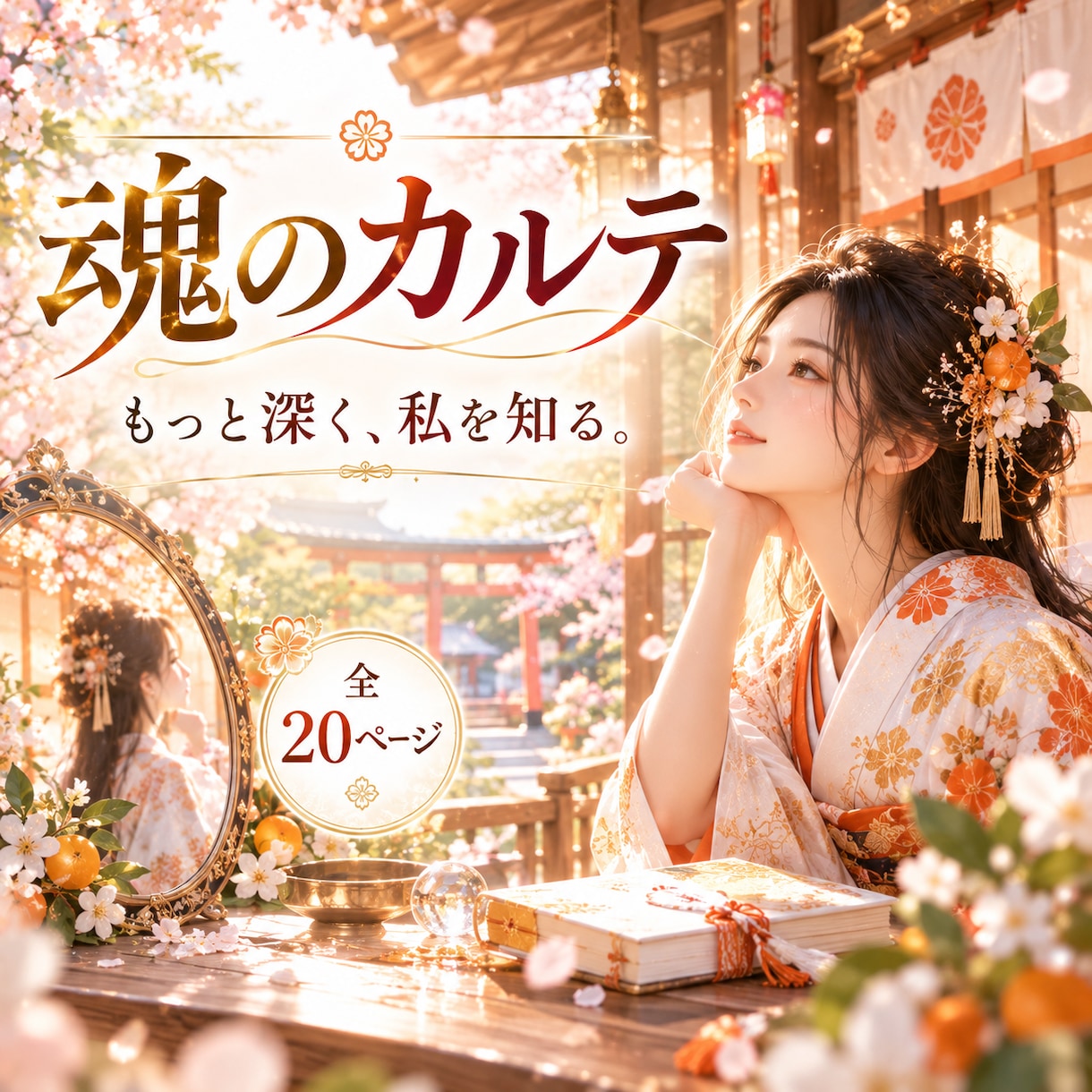魂のカルテ｜20ページで自分自身を深く紐解きます ⛩️知らなかった“私”に出会う、自分だけの取扱説明書☯️✨ イメージ1