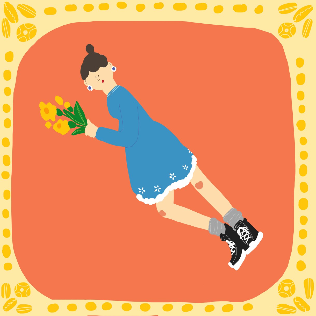 人物を中心にカラフルで可愛い絵を描いてます SNSのアイコンなどにも使えます！ イメージ4