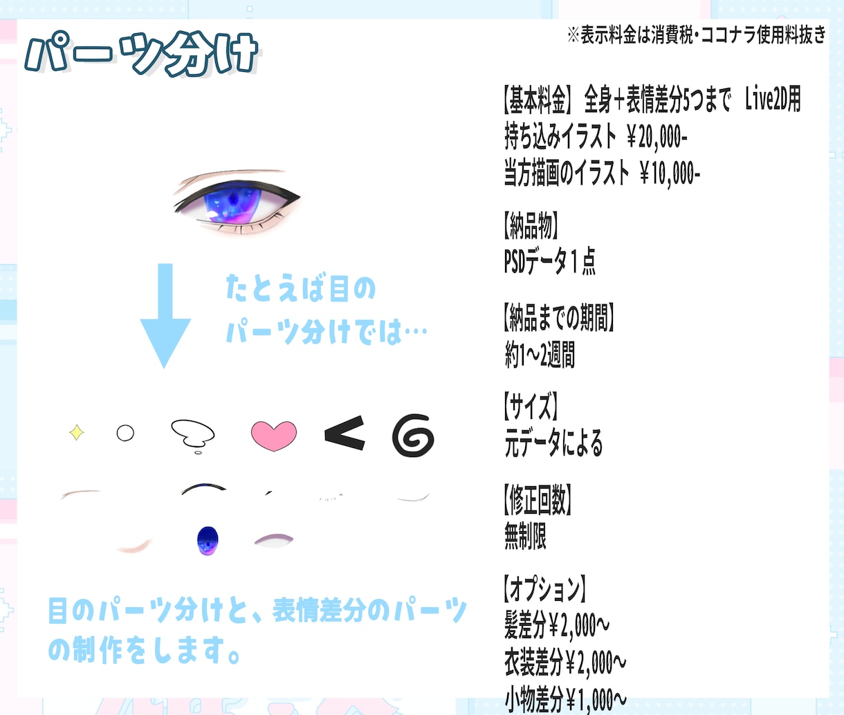 2Dキャラクターや関連のイラストを描きます 商用利用料込み！修正回数無制限！必要な分だけご購入頂けます イメージ5