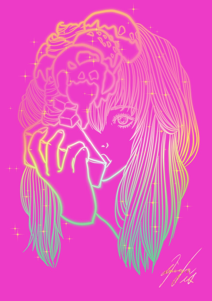 現役ドレスデザイナーがポップなイラストお描きします ⭐︎カラフルで可愛い世界にひとつのイラストをあなたに⭐︎ イメージ5