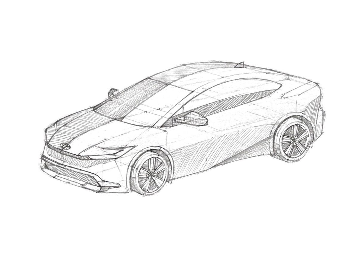 愛車や思い出の乗り物を手描きでスケッチします 車、バイク、電車、飛行機など、どんな乗り物でも対応可能です。 イメージ1