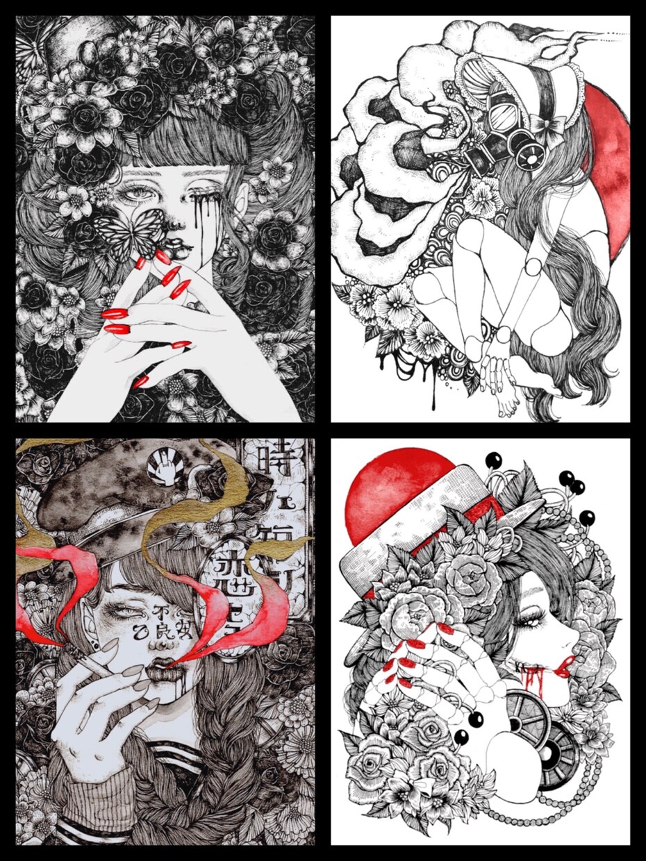挿絵や似顔絵、ウェルカムボード描きます 毒かわいい世界観をお届けします イメージ3
