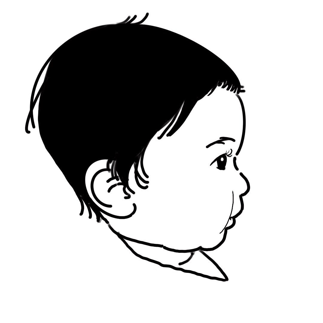 シンプルな似顔絵を描きます モノトーンでスタイリッシュ。名刺・SNSアイコンに。 イメージ2