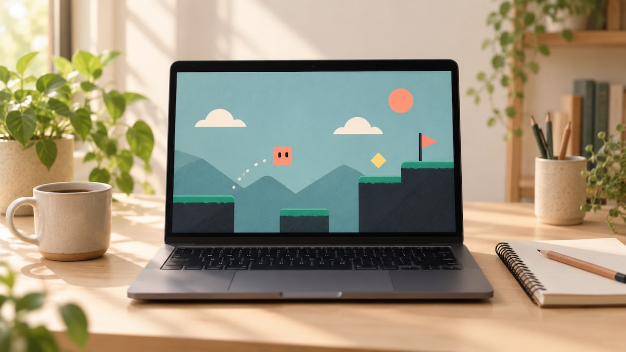 AIと一緒にミニゲーム制作の一歩を作ります 未経験から、作りながら学ぶ60分 イメージ1