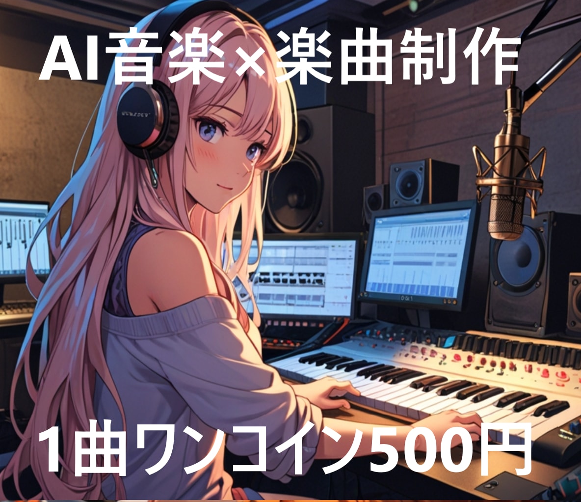 AI音楽であなただけのオリジナルBGM制作します サンプル音源有　1曲500円から イメージ1