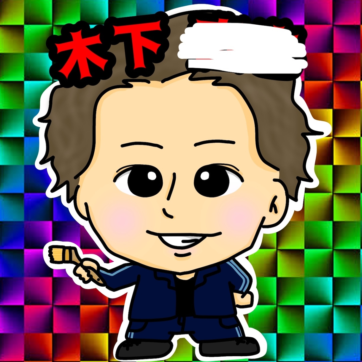 ビックリマンシール風の似顔絵描きます ビックリマンシール風の似顔絵いかがでしょうか？ イメージ2