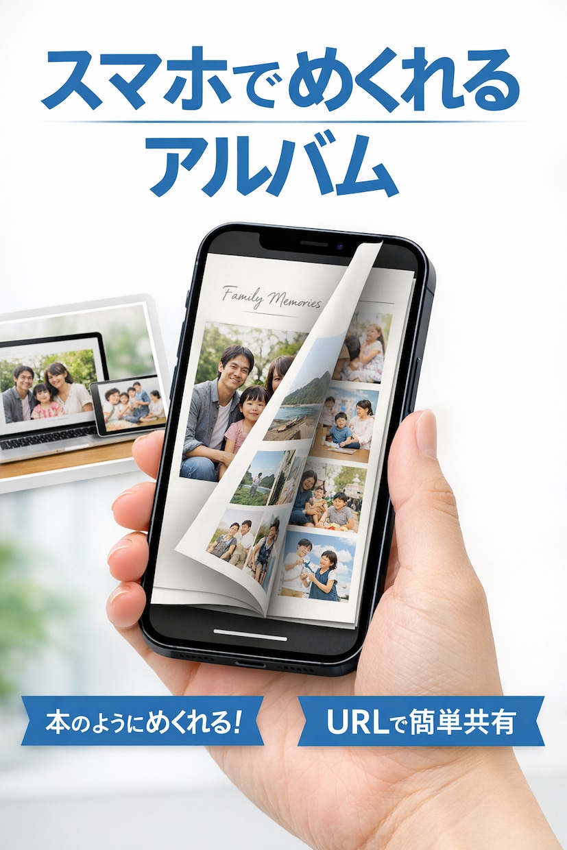 PDFをスマホでめくれるデジタルカタログにします PDFを送るだけでデジタルカタログホームページができます イメージ1