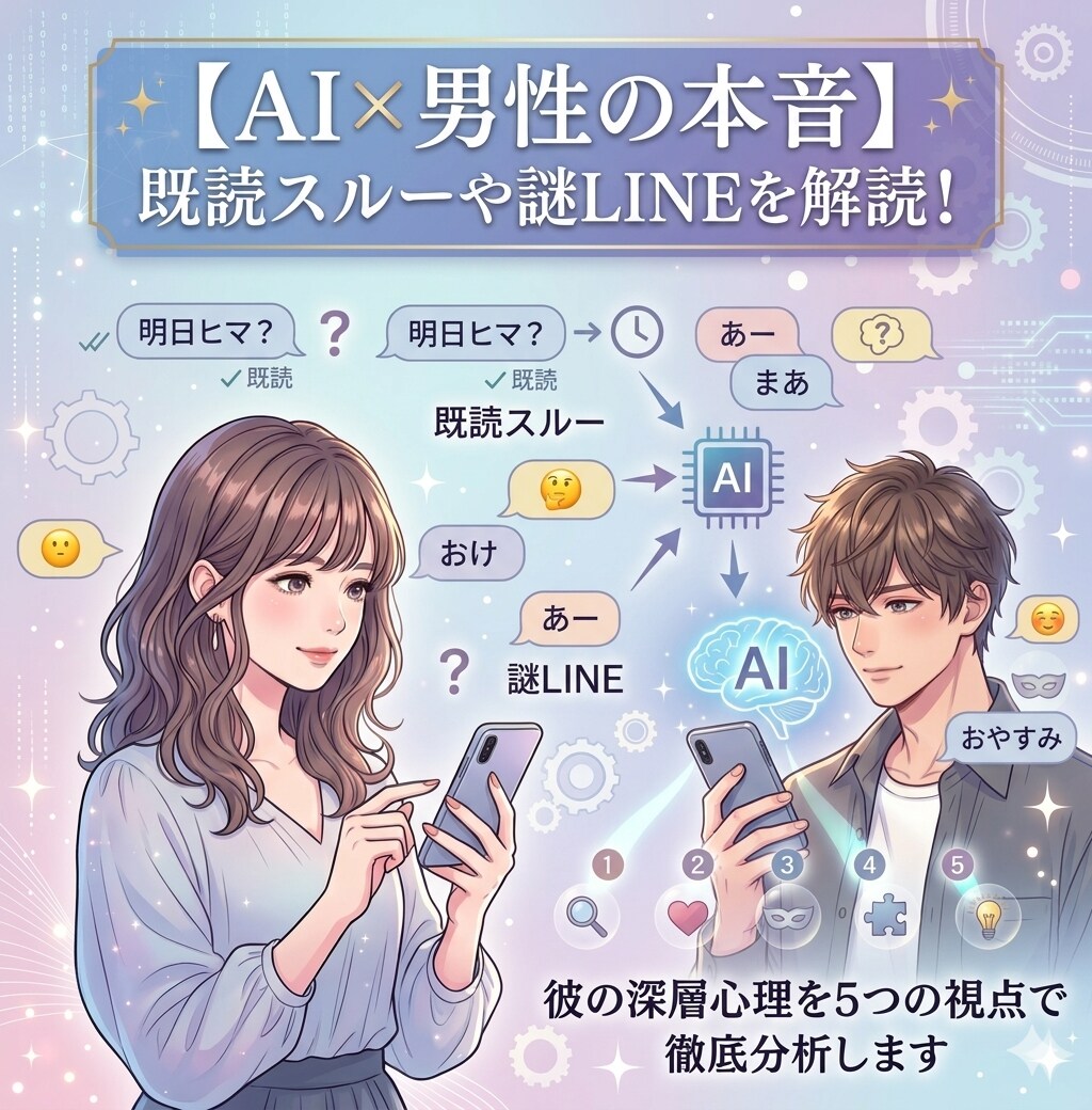 AI×男性の本音☆彼の心理を5つの視点で分析します 「彼は何を考えてるの？」その疑問に終止符をあなたの一歩に！ イメージ2