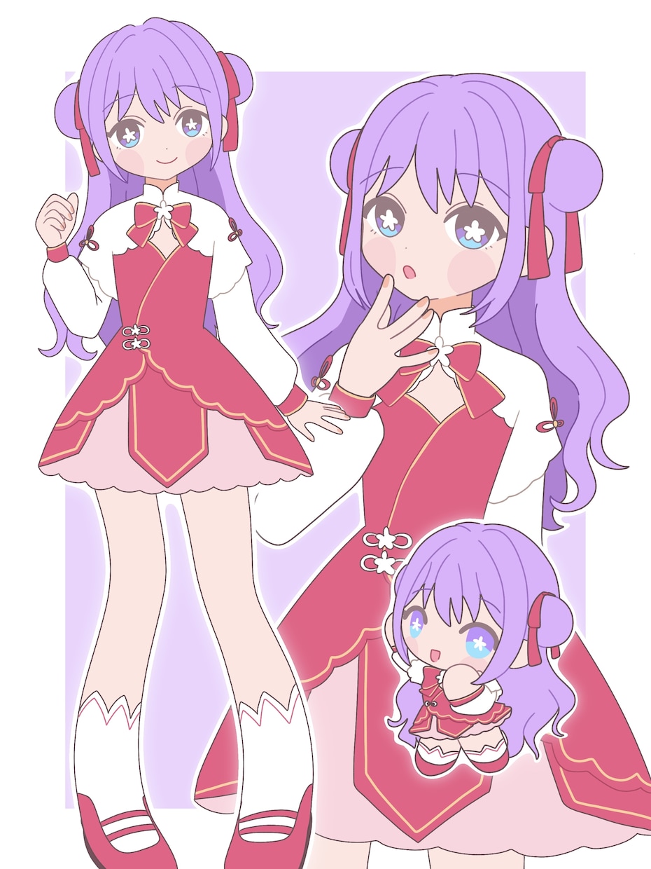 シンプルかわいい女の子イラストを描きます 二頭身キャラも描けますのでお気軽にご相談ください！ イメージ1