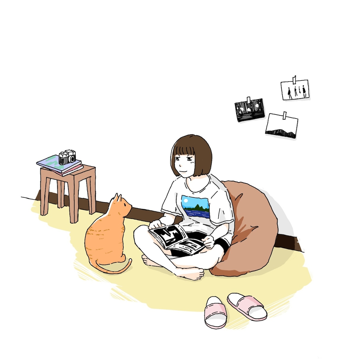 シンプル・かわいい・おしゃれ系イラスト描きます 商用OK！雑誌やwebの挿絵など希望のトーンに合わせて作成！ イメージ1