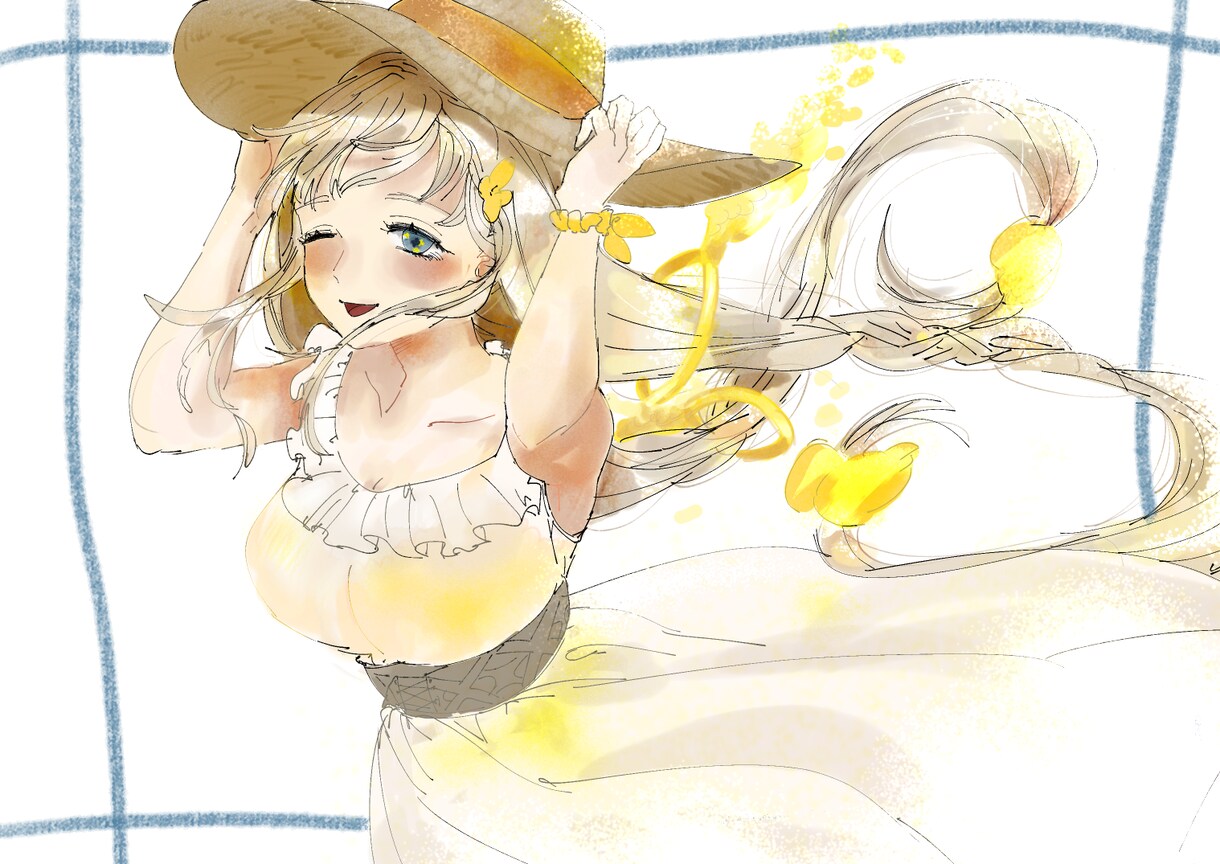 オシャレアイコン、個性なイラスト描きます 個性を生かしたイラスト好き女が描く絵、どうですか？ イメージ6