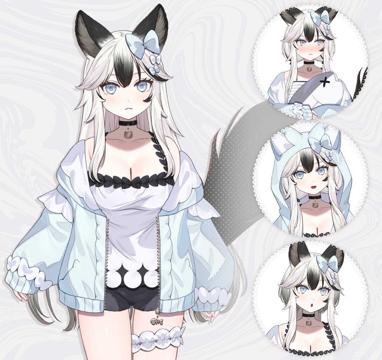 Vtuberキャラデザ、イラスト制作いたします 様々なご活動のお手伝いができれば嬉しいです。 イメージ2