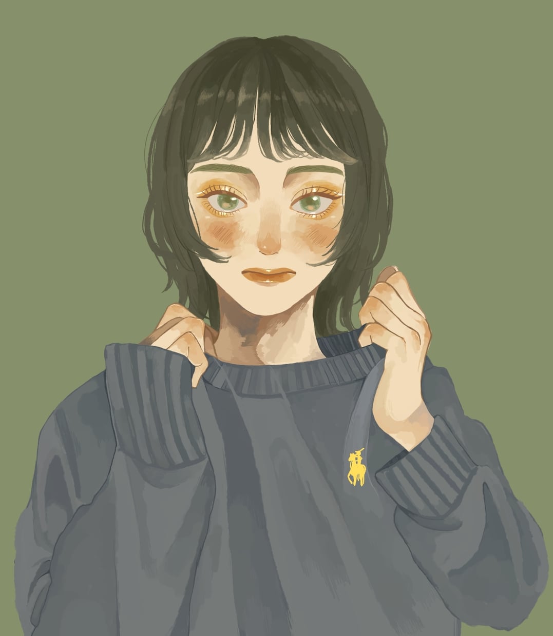 韓国風イラスト作成します 韓国風のイラストや似顔絵制作します！snsのアイコンにも！ イメージ3