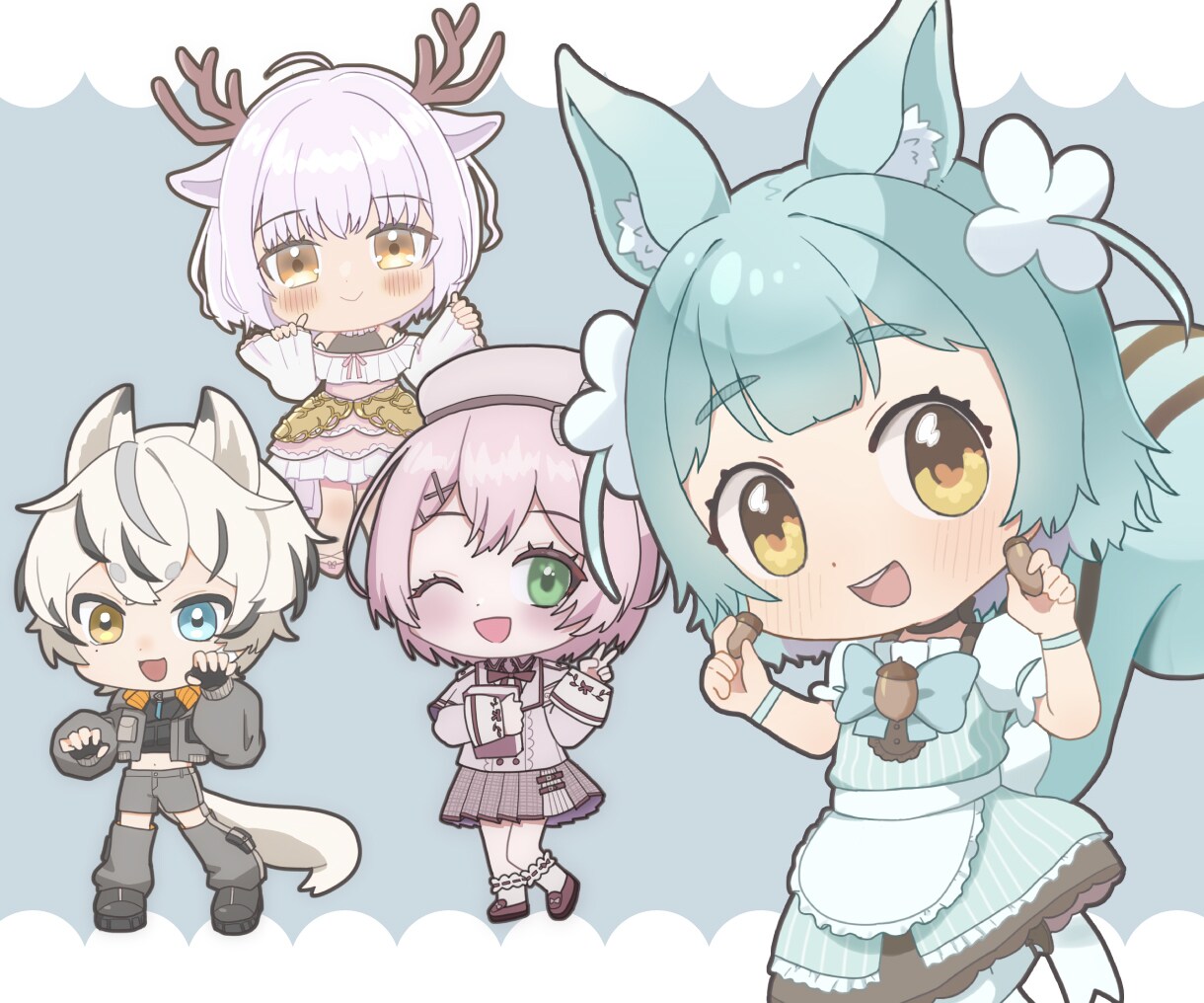 あなたの大切なキャラクターをミニキャラ化します 元デザインを大切にデフォルメイラスト描きます！ イメージ1
