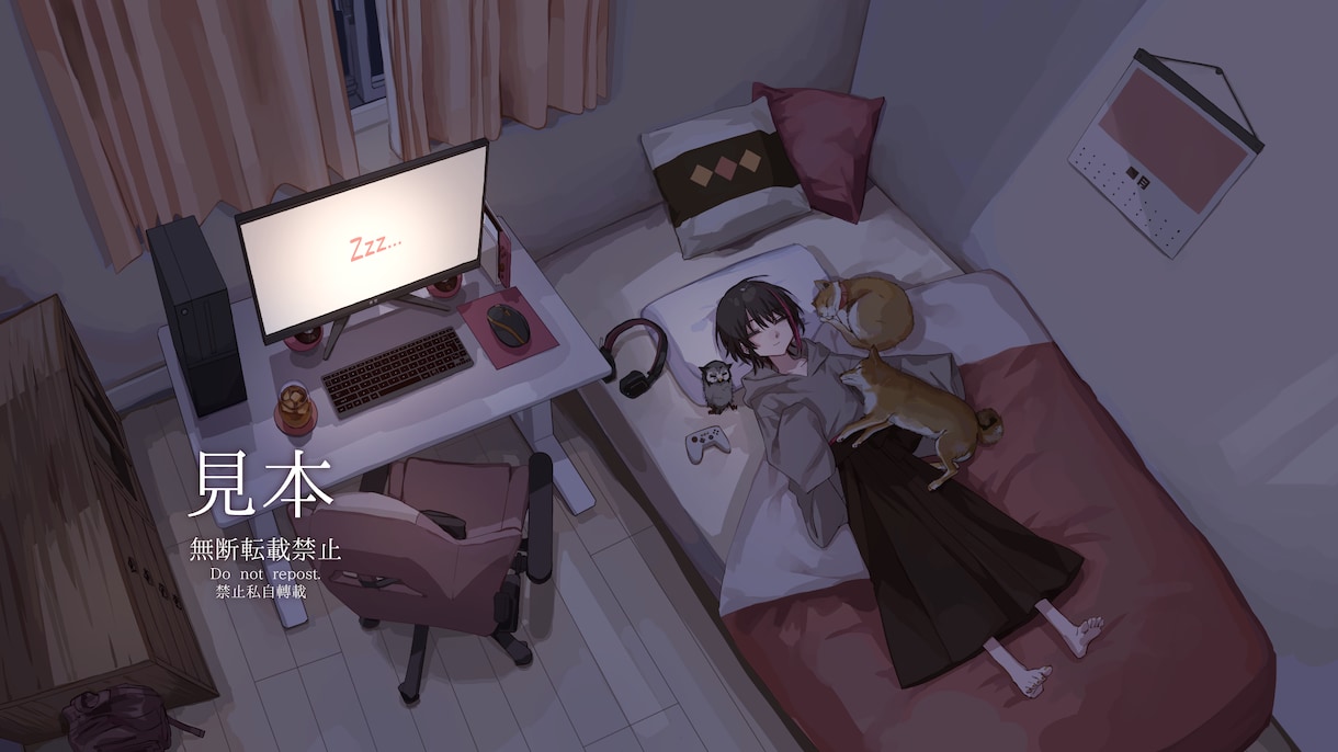 和風かわいい一枚絵を作成致します 活動者、VTuber、商用・個人利用される方にも。 イメージ2