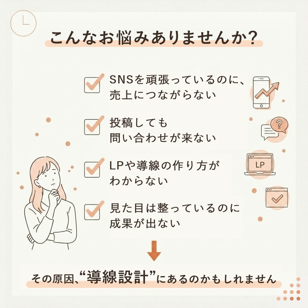 導線から整えるLP制作します 個人事業主様向け｜集客につながる導線を設計します イメージ2