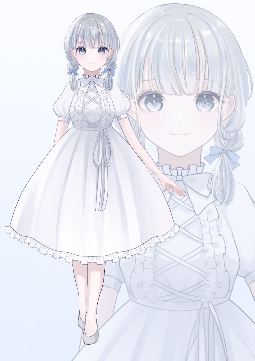 かわいいキャラクターの立ち絵描きます 優しい、キラキラした雰囲気の立ち絵をお求めの方はぜひ！ イメージ6